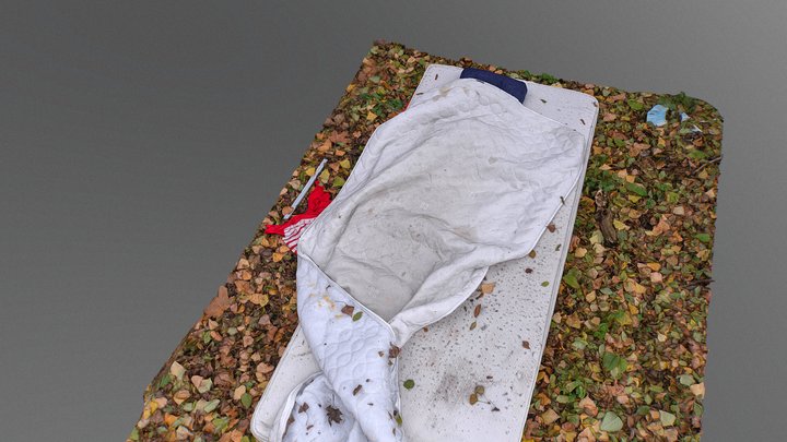 Homeless mattress 3D Model