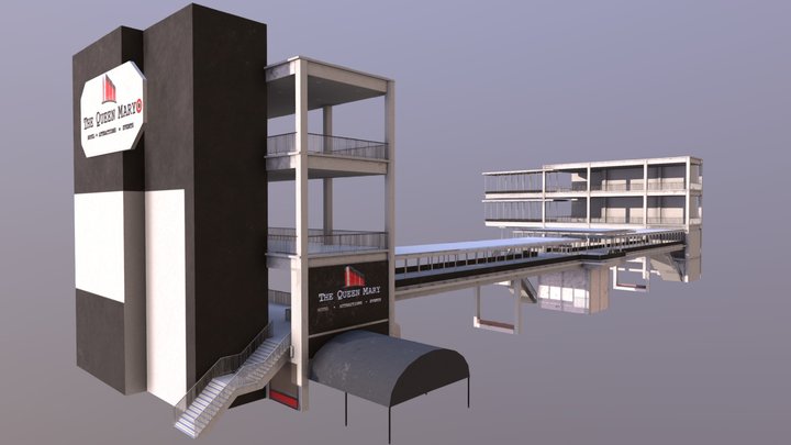 Queen Mary Dock 3D Model