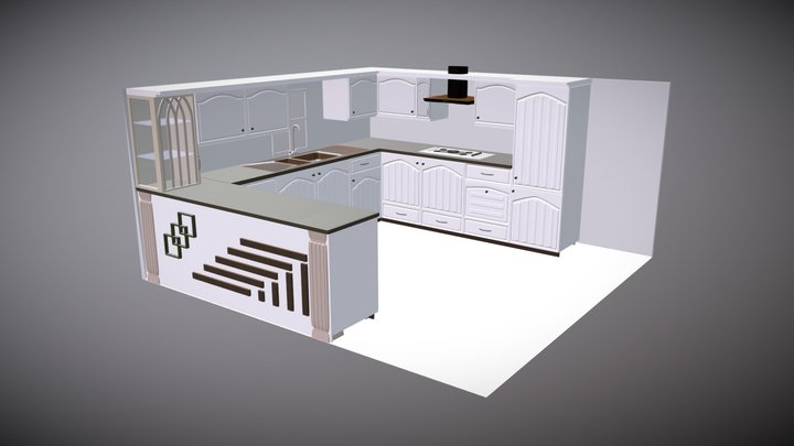 Kitchen Cabinet 3D Model