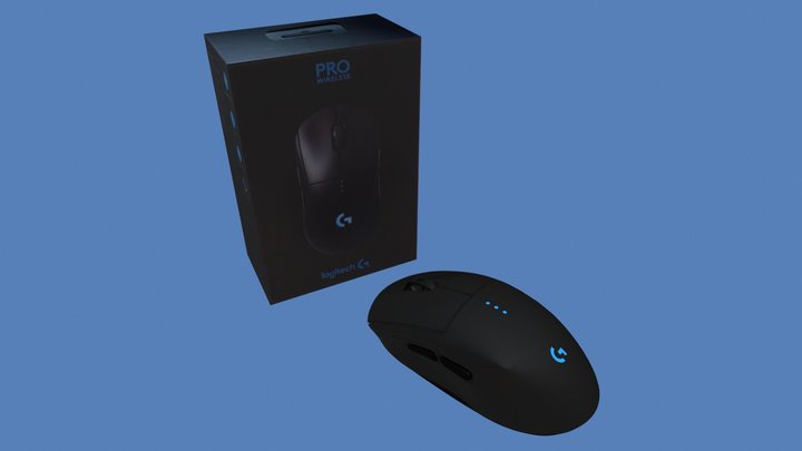 Logitech G PRO Wireless Gaming Mouse 3D Model