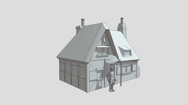 Grandma's House - House model 3D Model