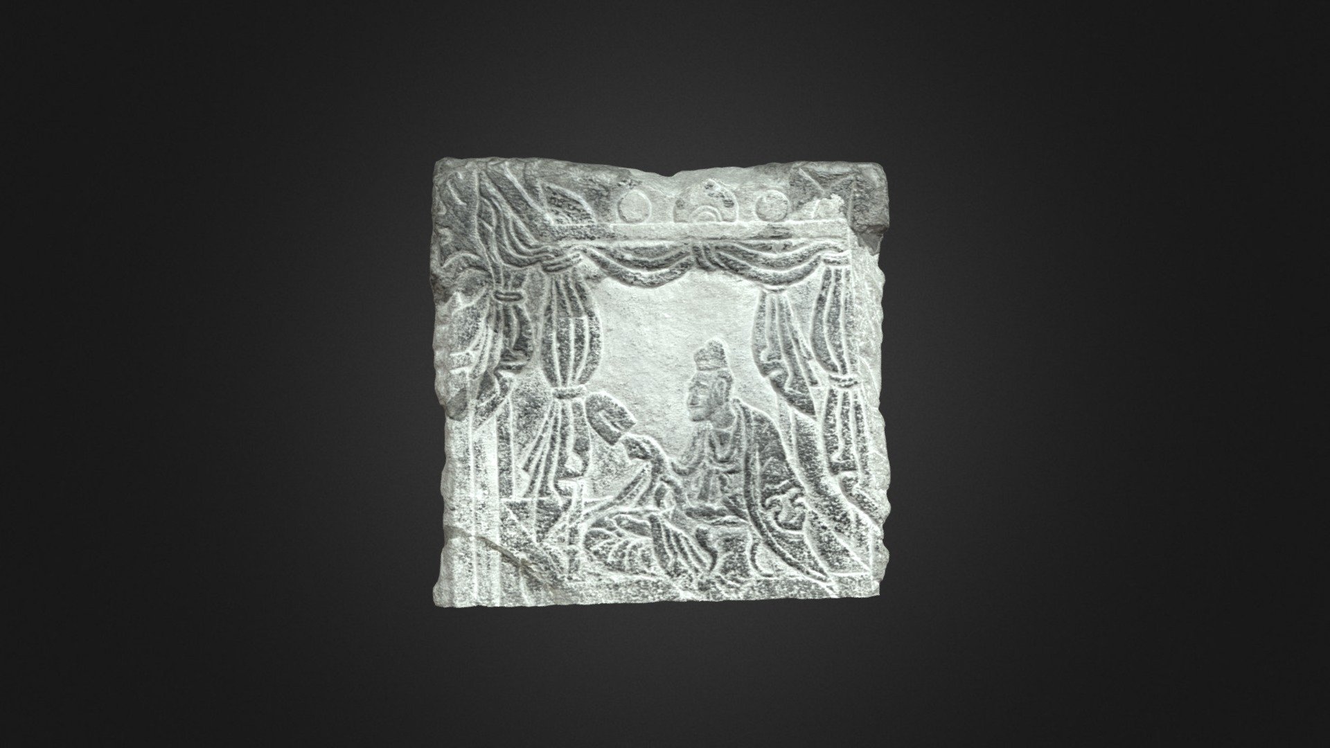 OSA2833 Vimalakirti Relief 3D model by Center for the Art of East