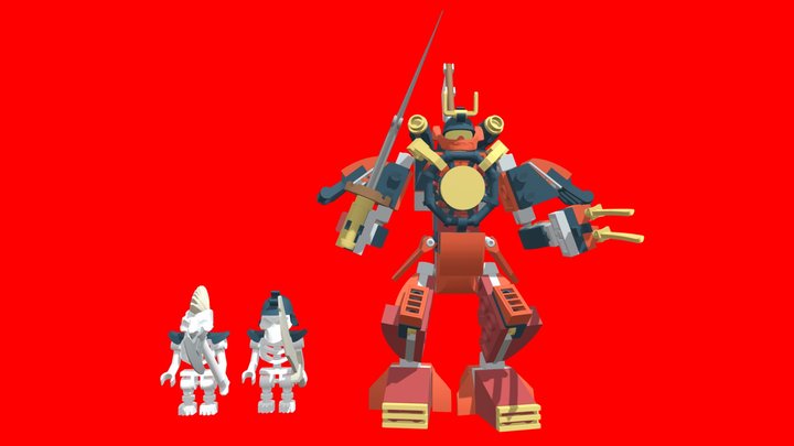 LEGO NINJAGO Legacy The Samurai Mech – Modello 3D gratuito STL