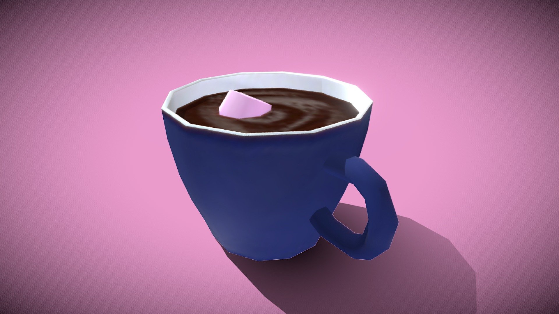 Low-Poly Espresso Mug