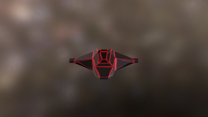 Enemy Ship 3D Model
