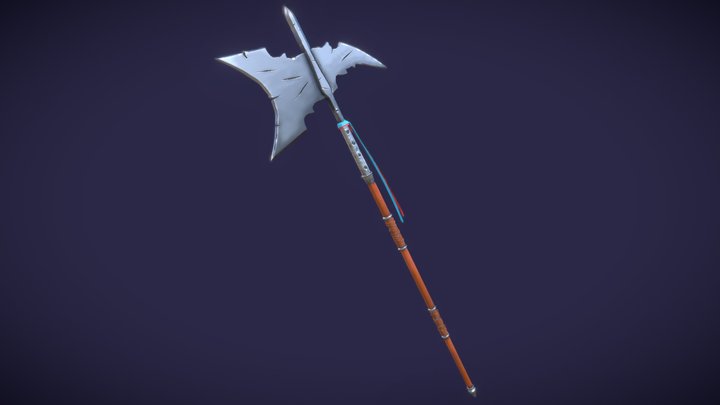 DS - Mercenary Camp - Halberd 3D Model