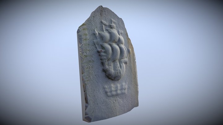 Ship on a lamp post 3D Model