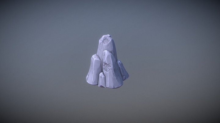 Rocks Stylized 3D Model