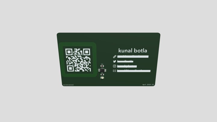 Business Card Sample 1 3D Model
