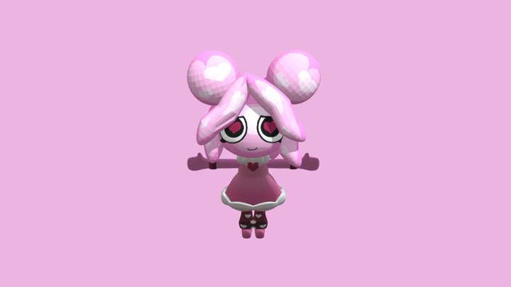 Sweet Valentine Lani (Dandy’s World OC Skin) 3D Model