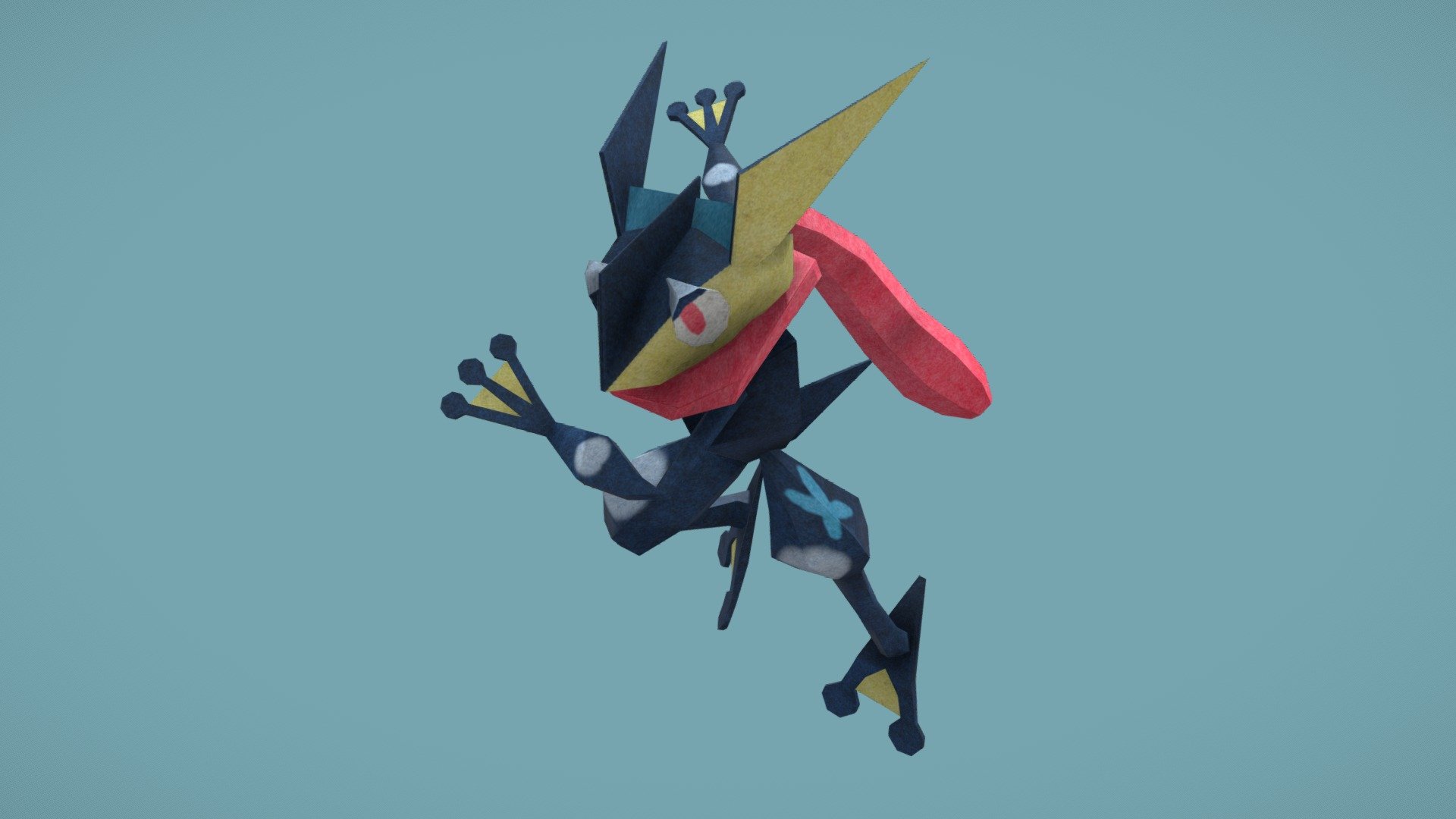 GRENINJA - Download Free 3D model by Juanka2101 [37c4047] - Sketchfab