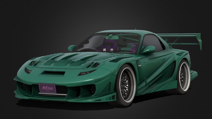 Mazda RX-7 FD3S Abflug 3D Model