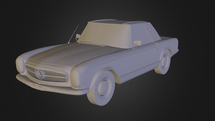1964 Mercedes 230 SL 3D Model