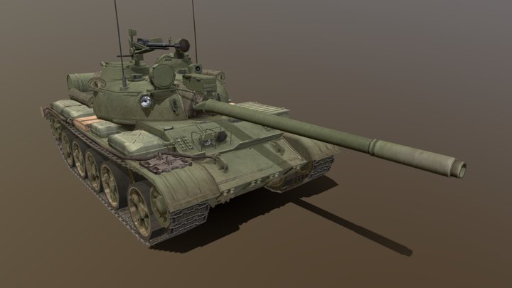 T-55AK – Modelo 3D gratuito STL