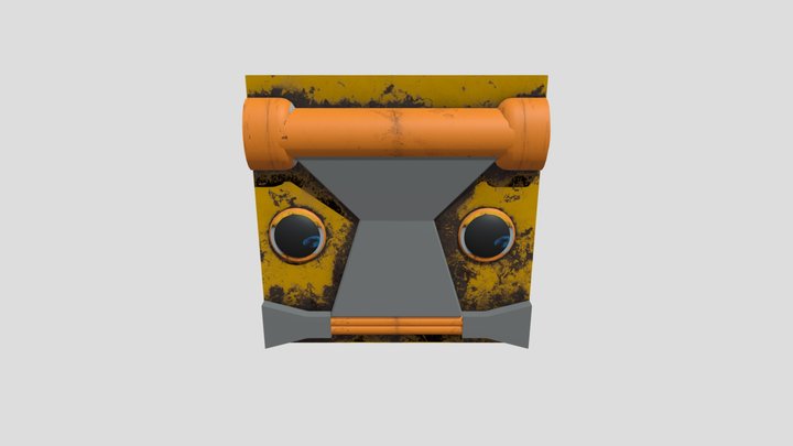 Sci Fi Wall 3D Model