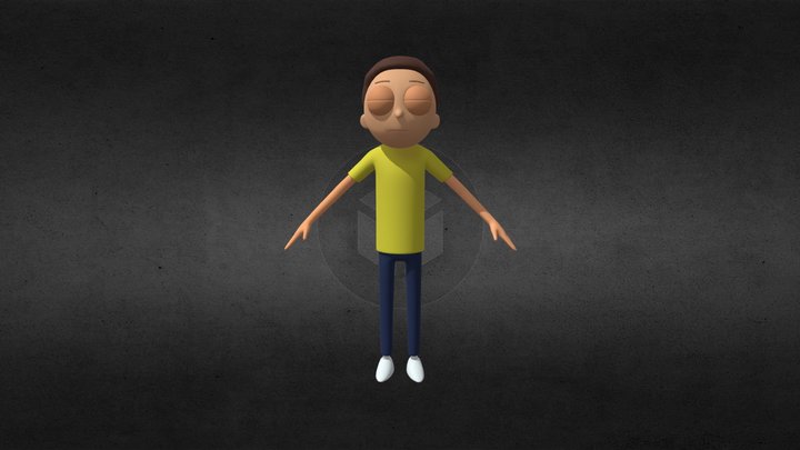 Multiversus Morty 3D Model
