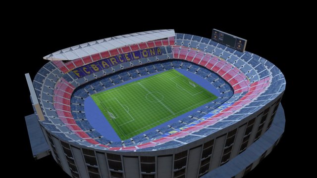 Camp Nou Stadium 3D Model