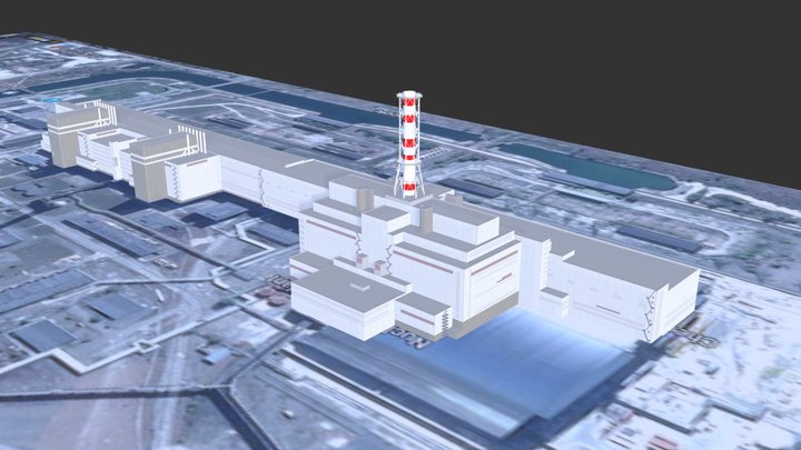 Chernobyl Nuclear Power Plant Detailed 3D Model
