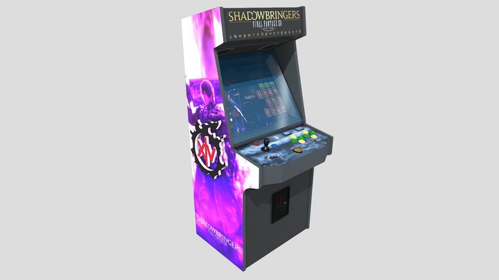 FFXIV Arcade Machine 3D Model