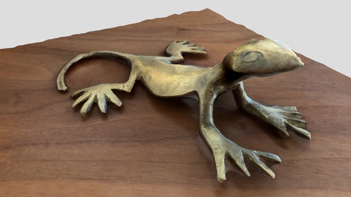 Golden Lezard 3D Model