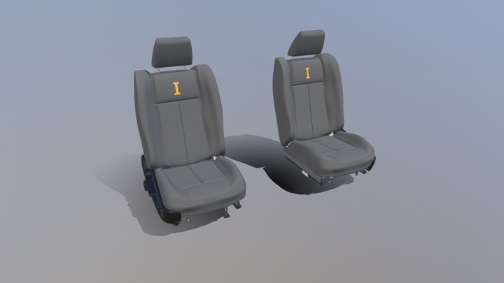 _Car Seats 3D Model