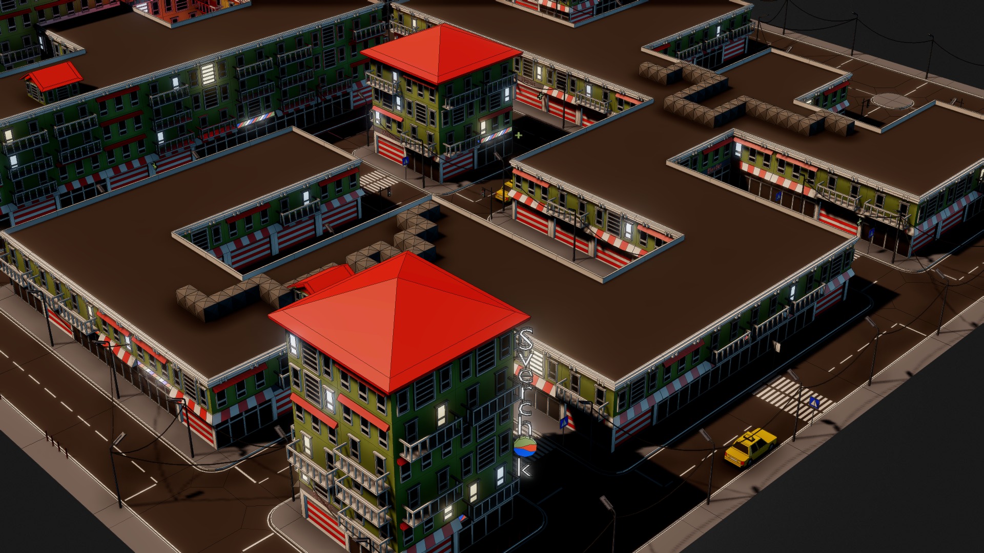 3D model Maze town - This is a 3D model of the Maze town. The 3D model is about a model of a city.
