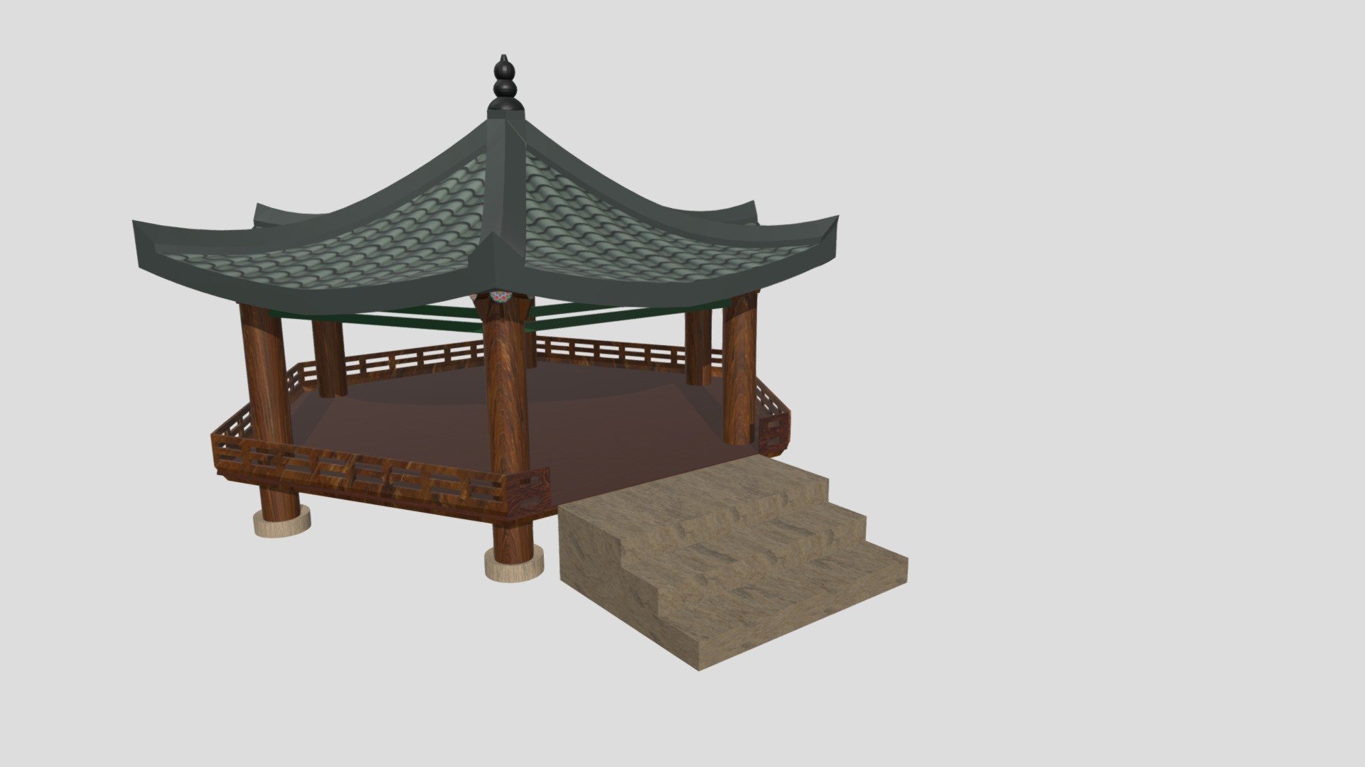 Pavilion Traditional Korean Architecture Download Free D Model By Atree Cfc F