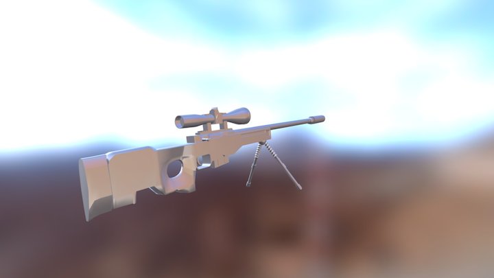 AWP Sniper 3D Model