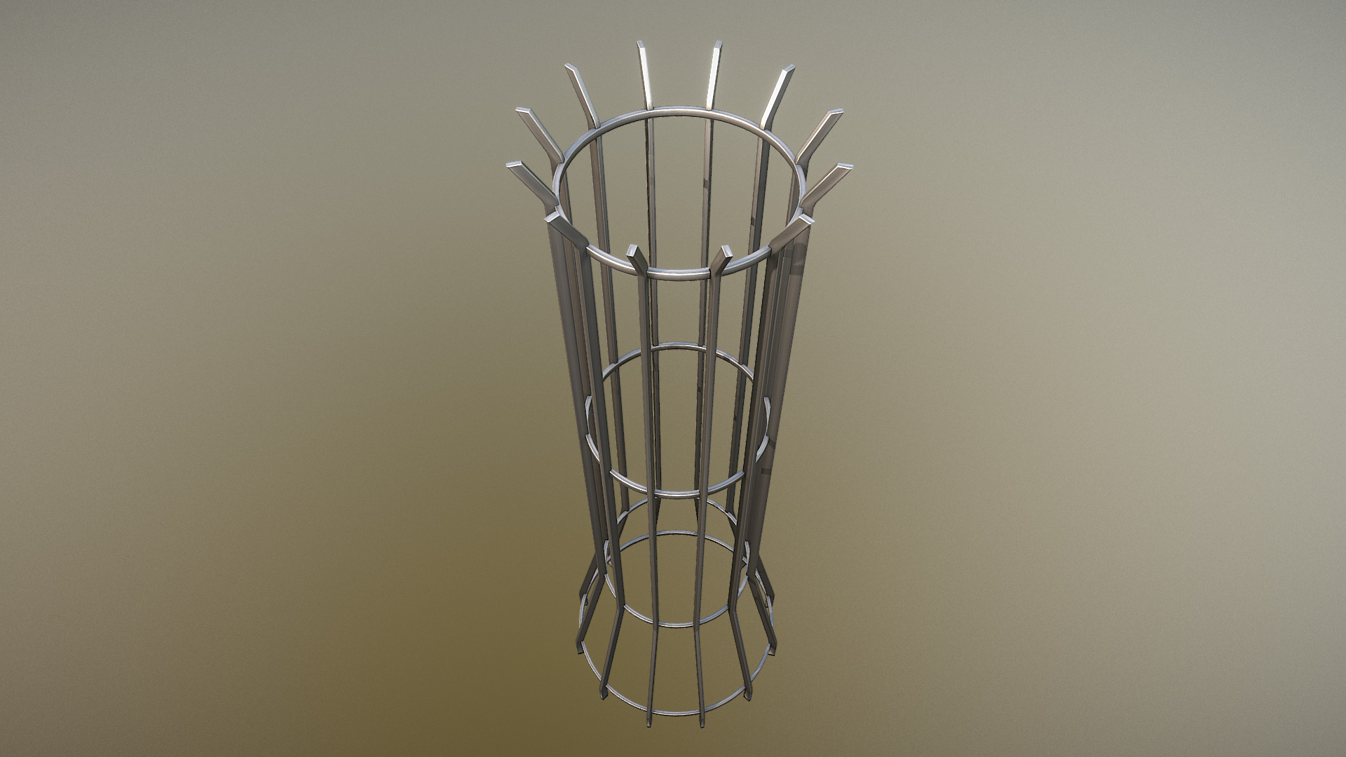 3D model Tree Grille (Version 2) Low-Poly - This is a 3D model of the Tree Grille (Version 2) Low-Poly. The 3D model is about a light fixture on a wall.