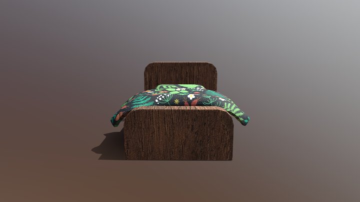 Safari bed 3D Model