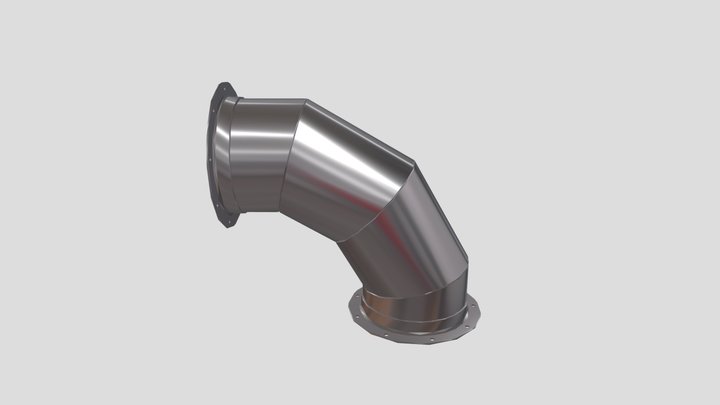 Codo de 4 virolas 3D Model