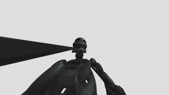Nether Skeleton (distorted) 3D Model