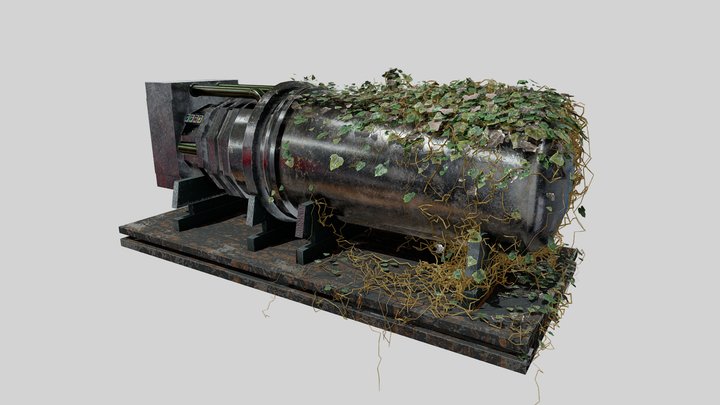 Post Apocalyptic Generator 3D Model