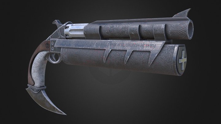 Darkwatch Revolver 3D Model
