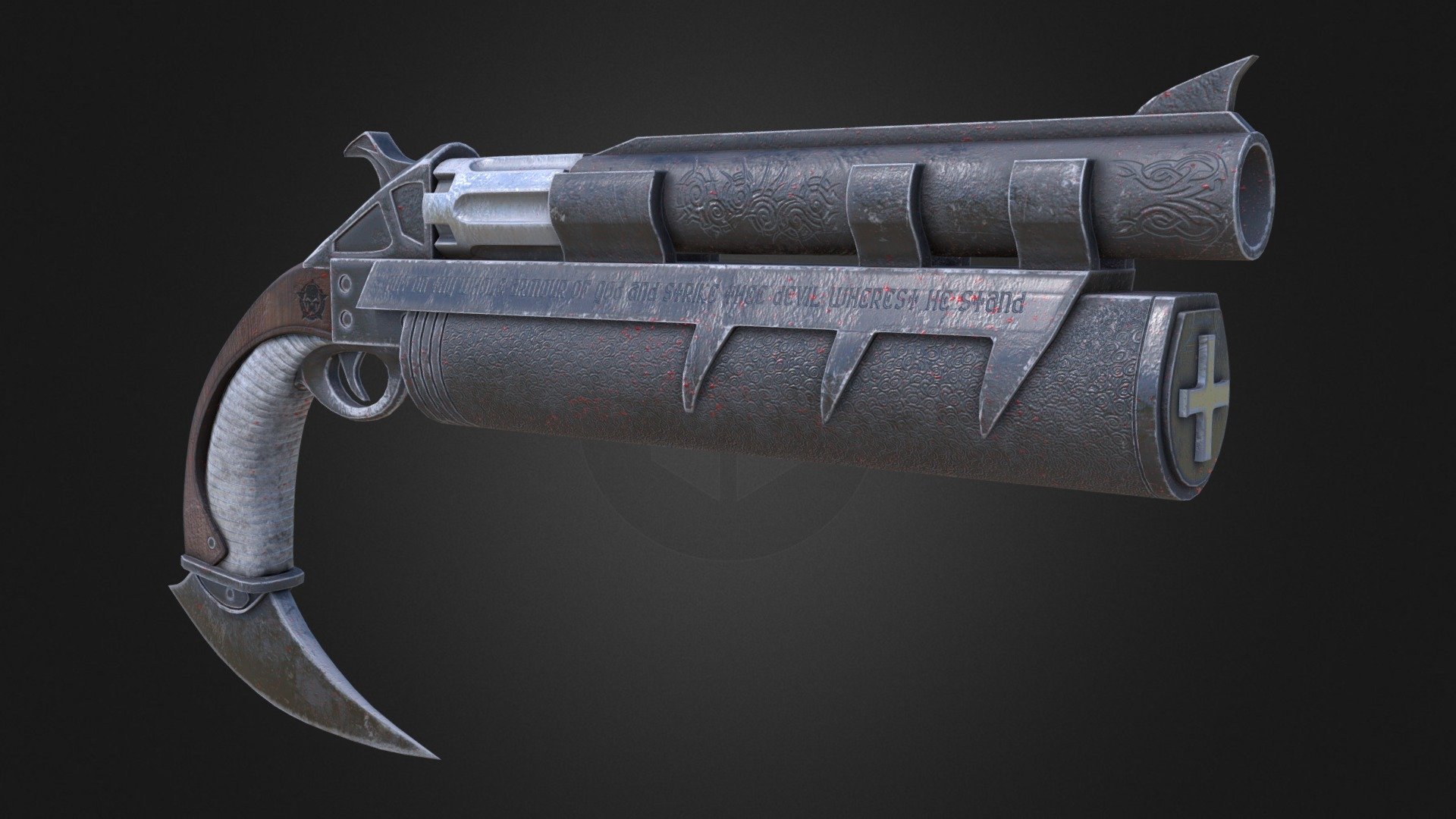 Darkwatch Revolver - Buy Royalty Free 3D model by Saif Ahmed (@saif ...