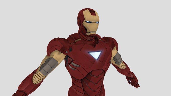 Iron Man Mark 6 (Iron Man 2 - PS3) 3D Model