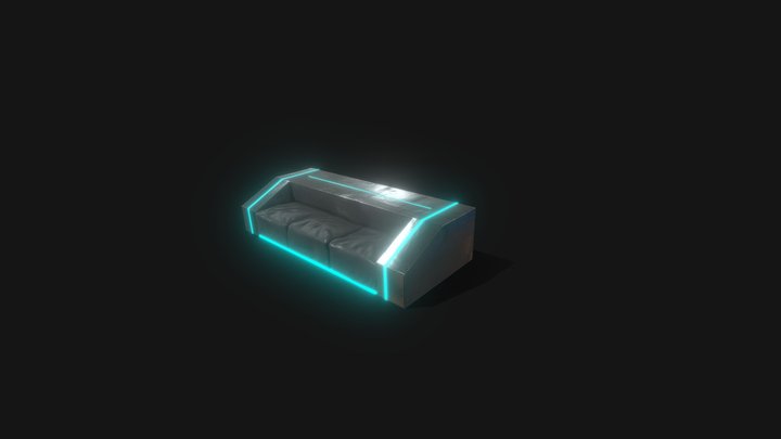 SciFi Sofa 3D Model