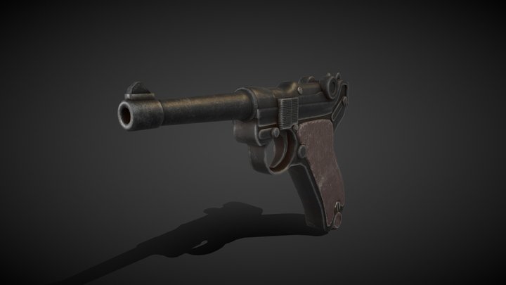 Pistol Luger 3D Model