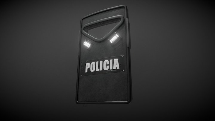 Ballistic Shield 3D Model