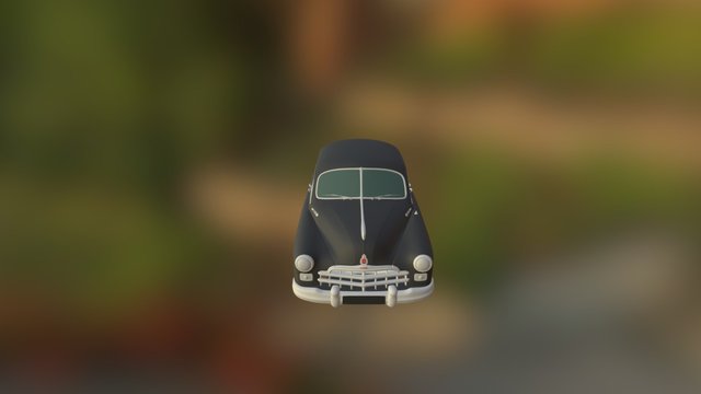 ЗИМ с оригинальными колесами с колпаками 3D Model