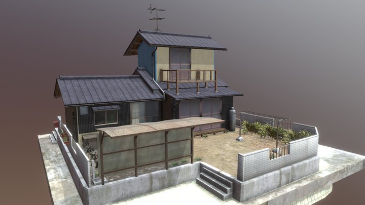 "Shouwa Minka" 80's Japanese house 04 3D Model