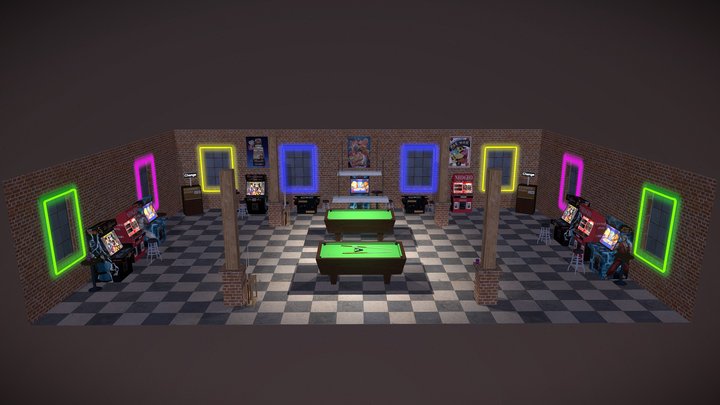 Arcade_FinalScene 3D Model