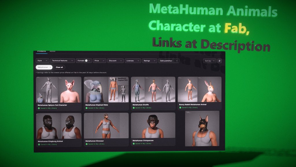 Metahuman Animals Character (GameReady)