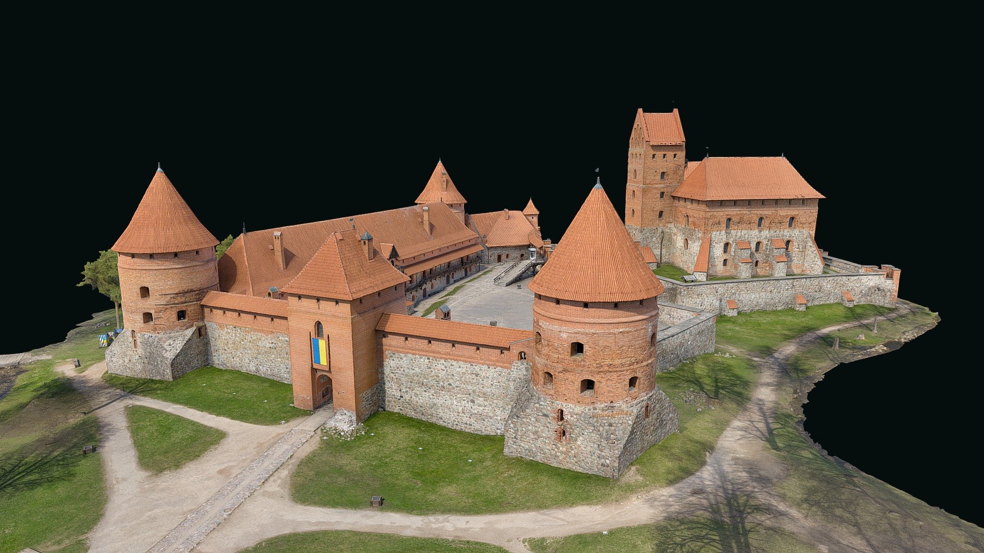 Trakai Island Castle Photogrammetry 3d Model By Saulius Zaura [37da92f] Sketchfab