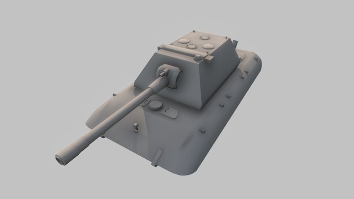 E100 Tank 3D Model