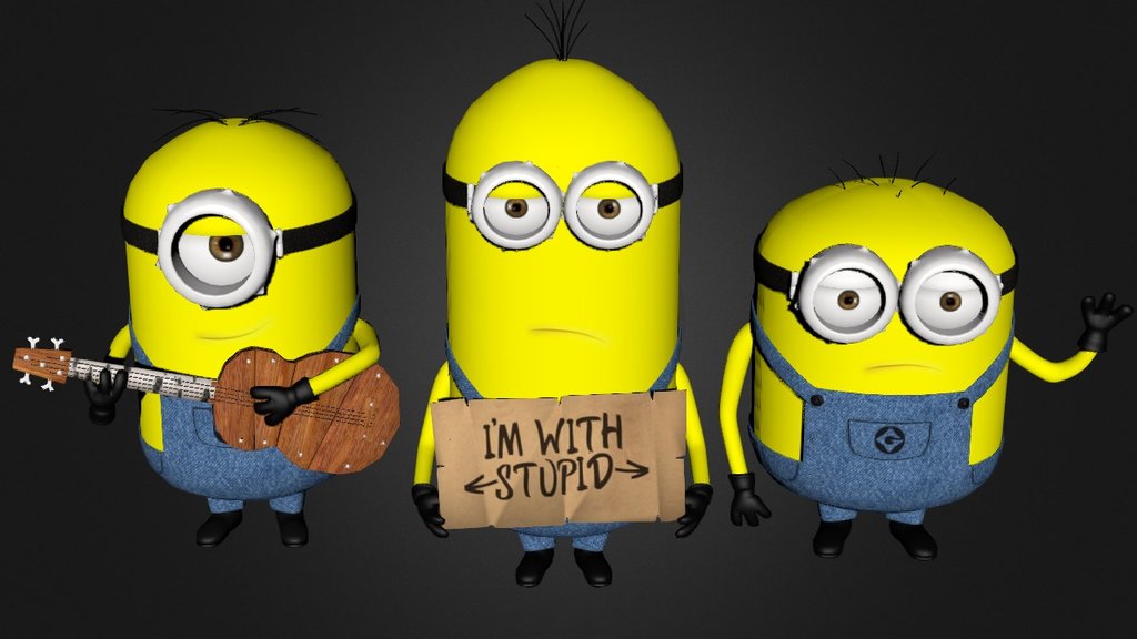Minions - 3D model by Sergi (@sergix) [37dbc51] - Sketchfab