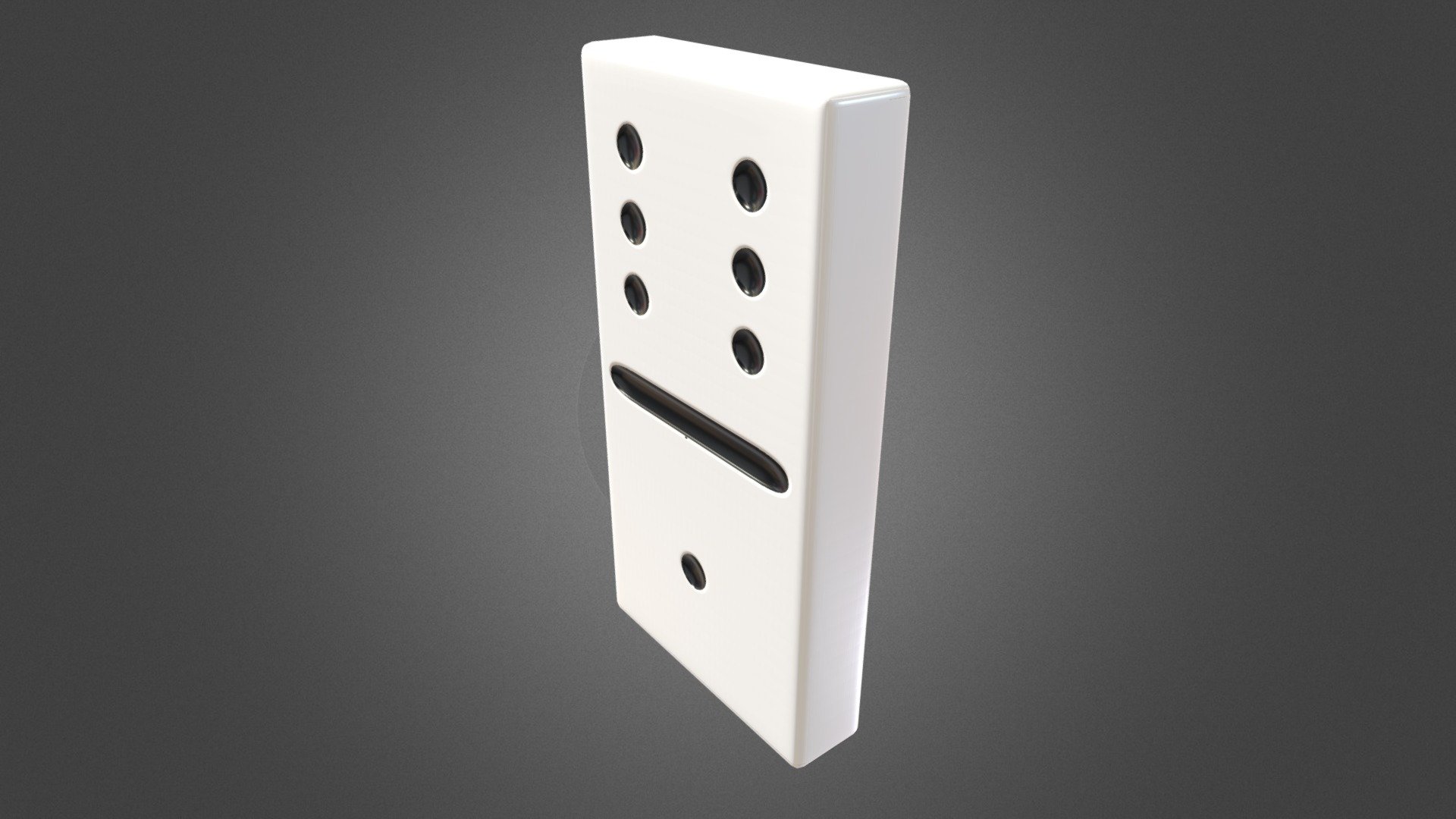 Domino Piece 6/1 - Low Poly