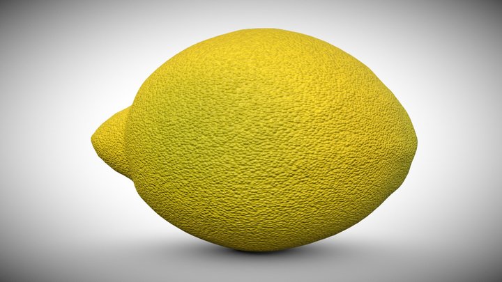 Lemon - High Poly 3D Model