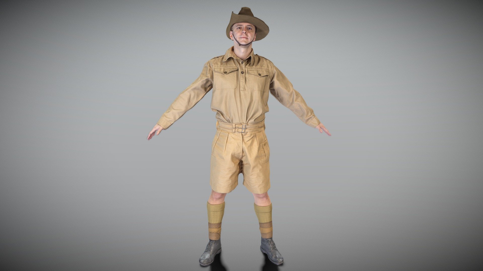 Australian infantryman character from WW2 165