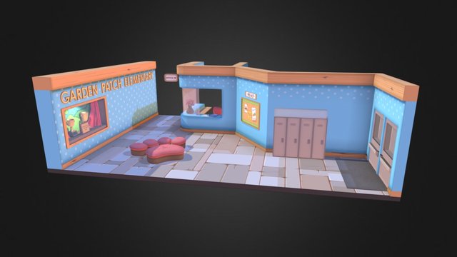 Garden Patch Elementary Lobby 3D Model